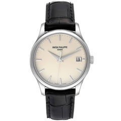 Patek Philippe Calatrava Hunter Case White Gold Mens Watch 5227 Papers