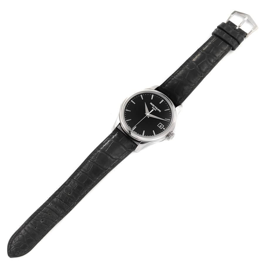 Patek Philippe Calatrava Hunter Case White Gold Mens Watch 5227 Papers For Sale 2