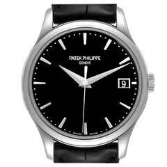 Patek Philippe Calatrava Hunter Case White Gold Mens Watch 5227 Papers
