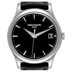 Patek Philippe Calatrava Hunter Case White Gold Mens Watch 5227 Papers