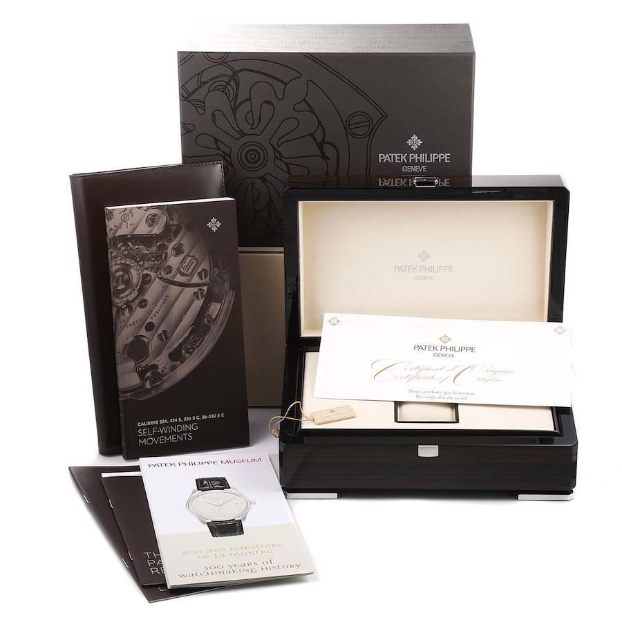 Patek Philippe Calatrava Hunter Case White Gold Mens Watch 5227 Unworn For Sale 7