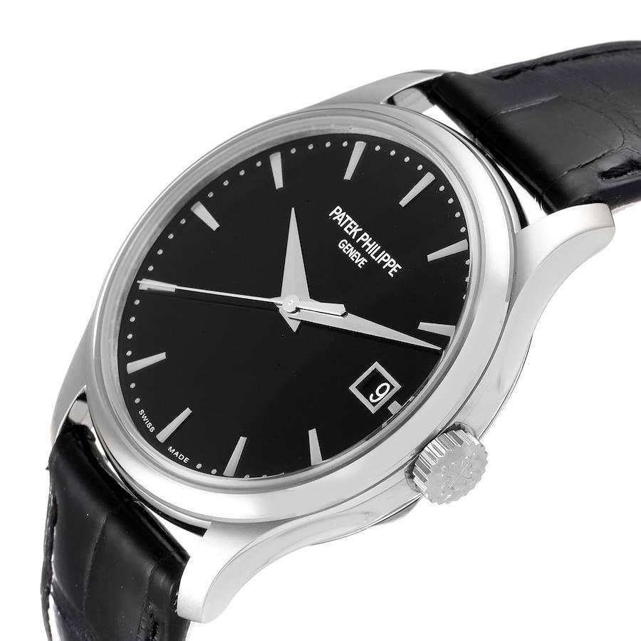 Men's Patek Philippe Calatrava Hunter Case White Gold Mens Watch 5227 Unworn For Sale
