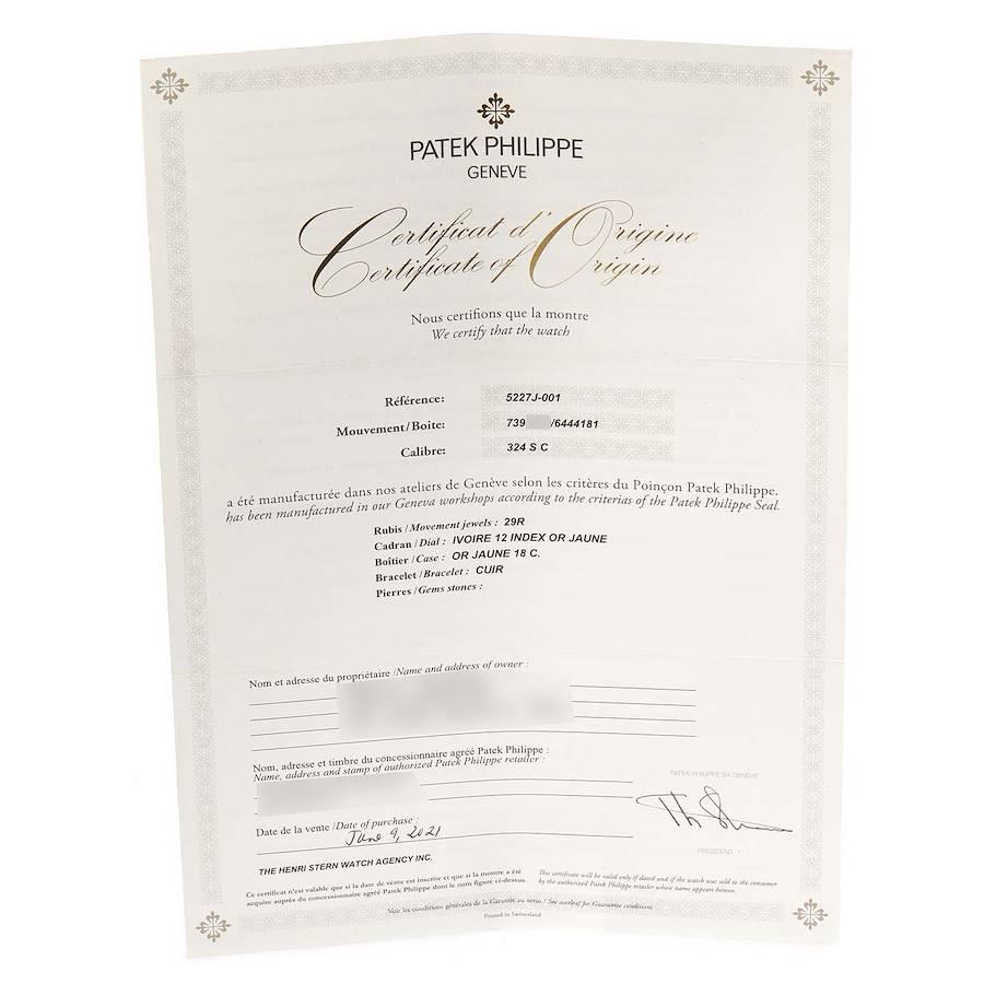 Patek Philippe Calatrava Hunter Case Yellow Gold Mens Watch 5227 Unworn For Sale 6