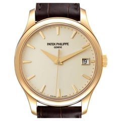 Patek Philippe Calatrava Hunter Case Yellow Gold Mens Watch 5227 Unworn