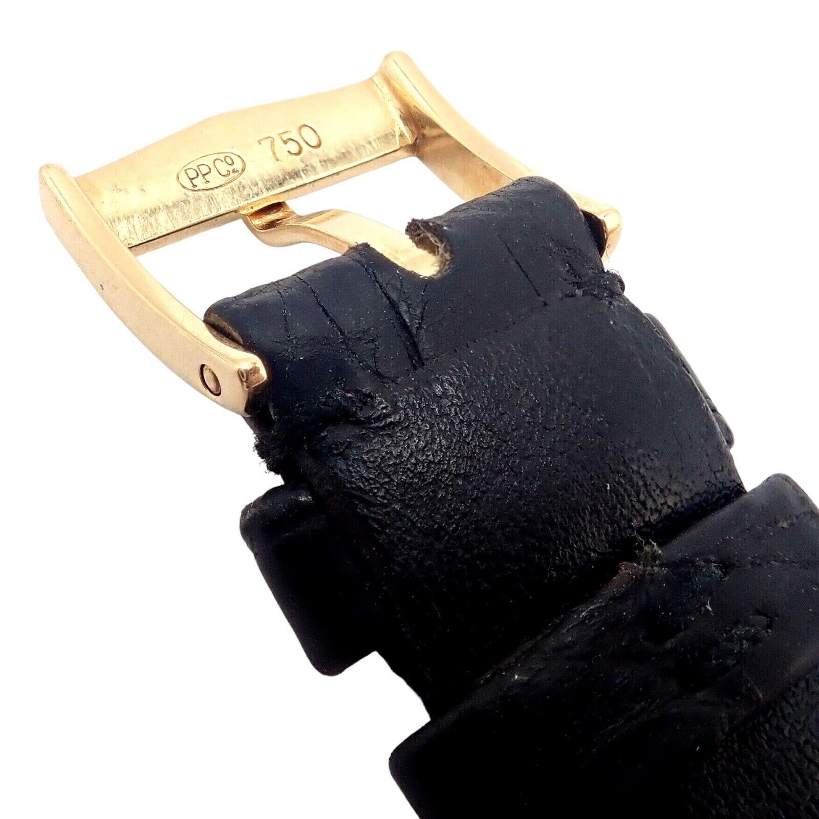 Patek Philippe Calatrava Manual Wind Roman Dial Yellow Gold Watch For Sale 8