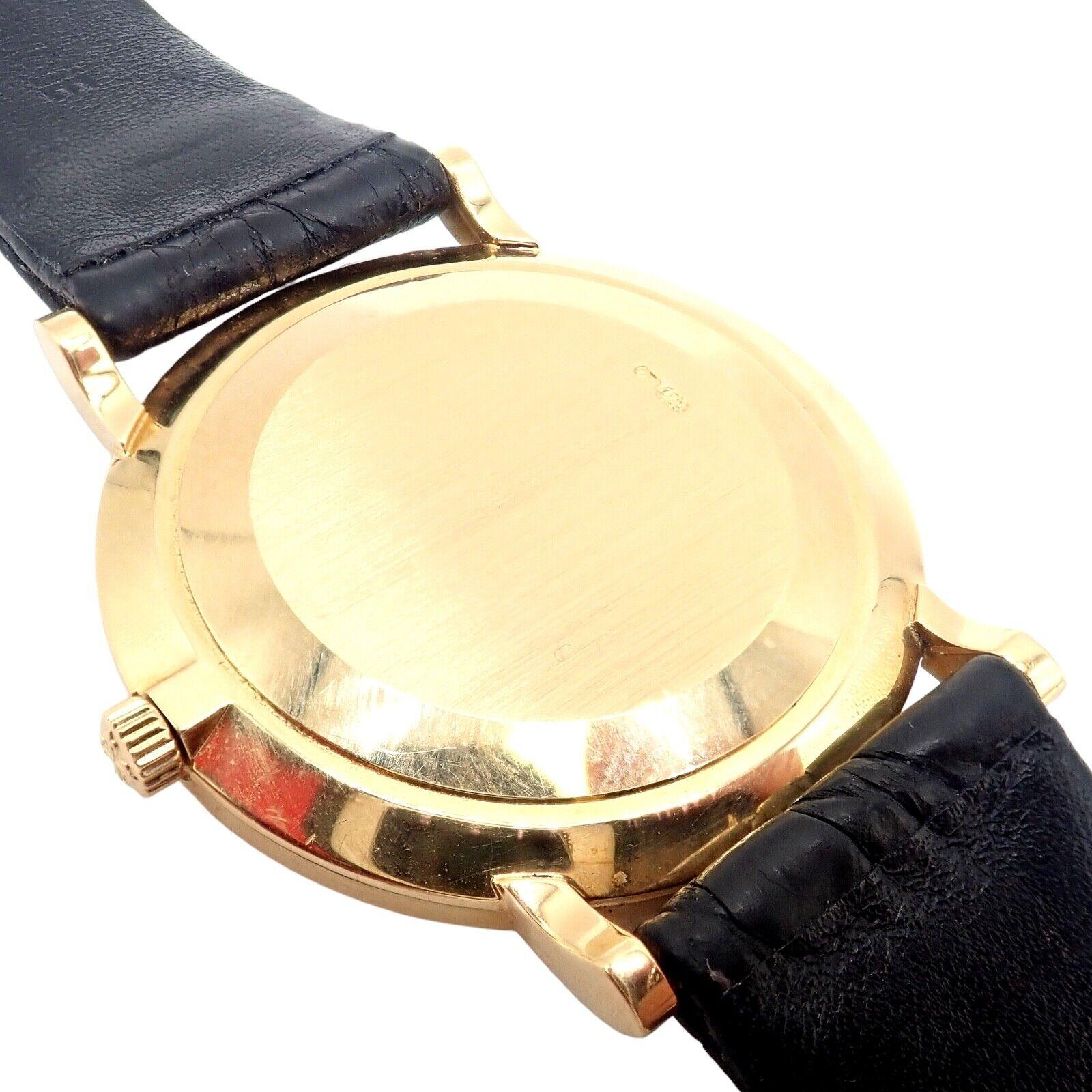 Patek Philippe Calatrava Manual Wind Roman Dial Yellow Gold Watch For Sale 2