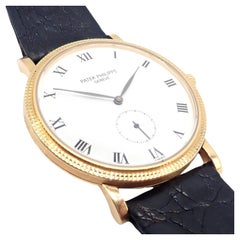 Patek Philippe Calatrava Manual Wind Roman Dial Yellow Gold Watch