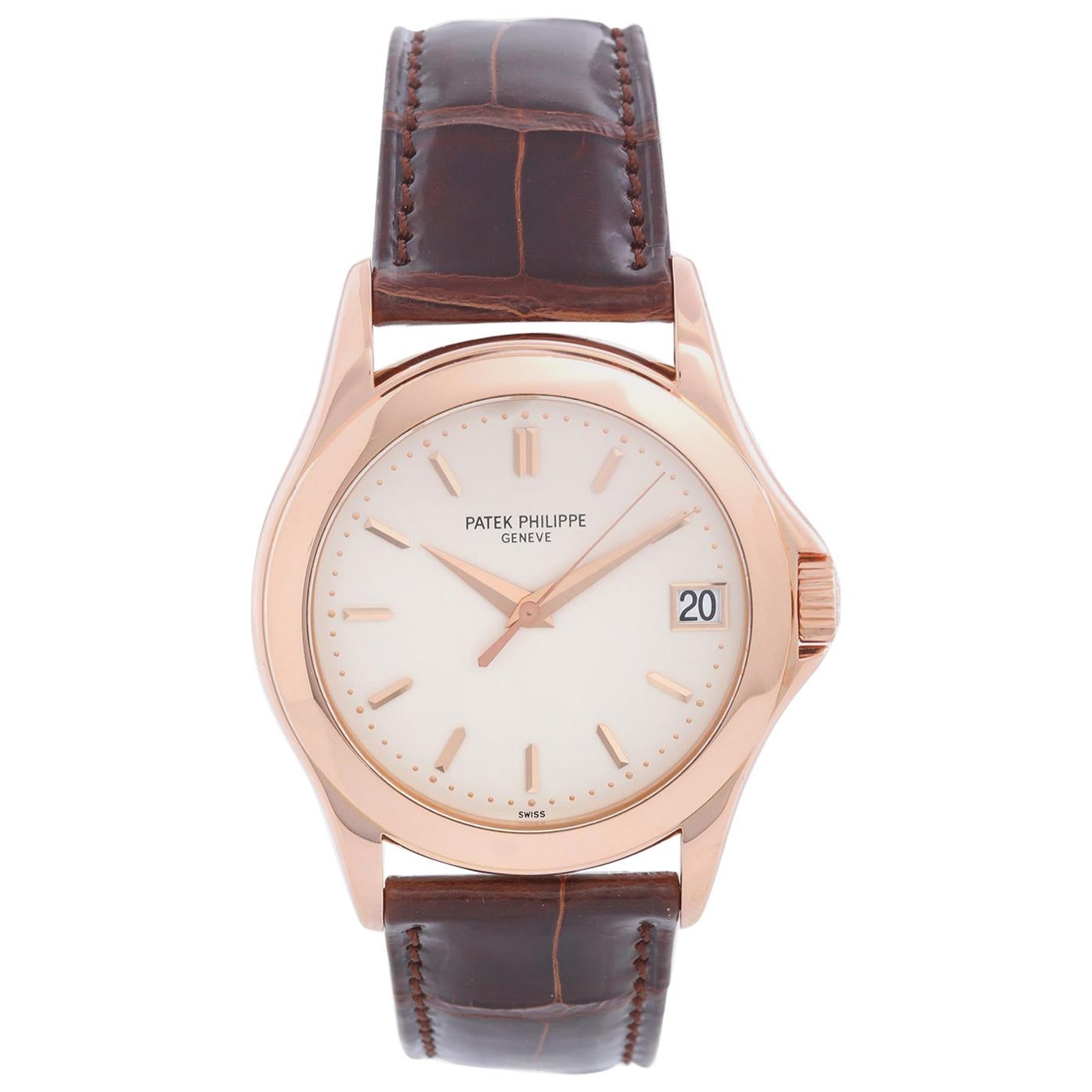 Patek Philippe Calatrava Men's 18 Karat Rose Gold Watch 315/190