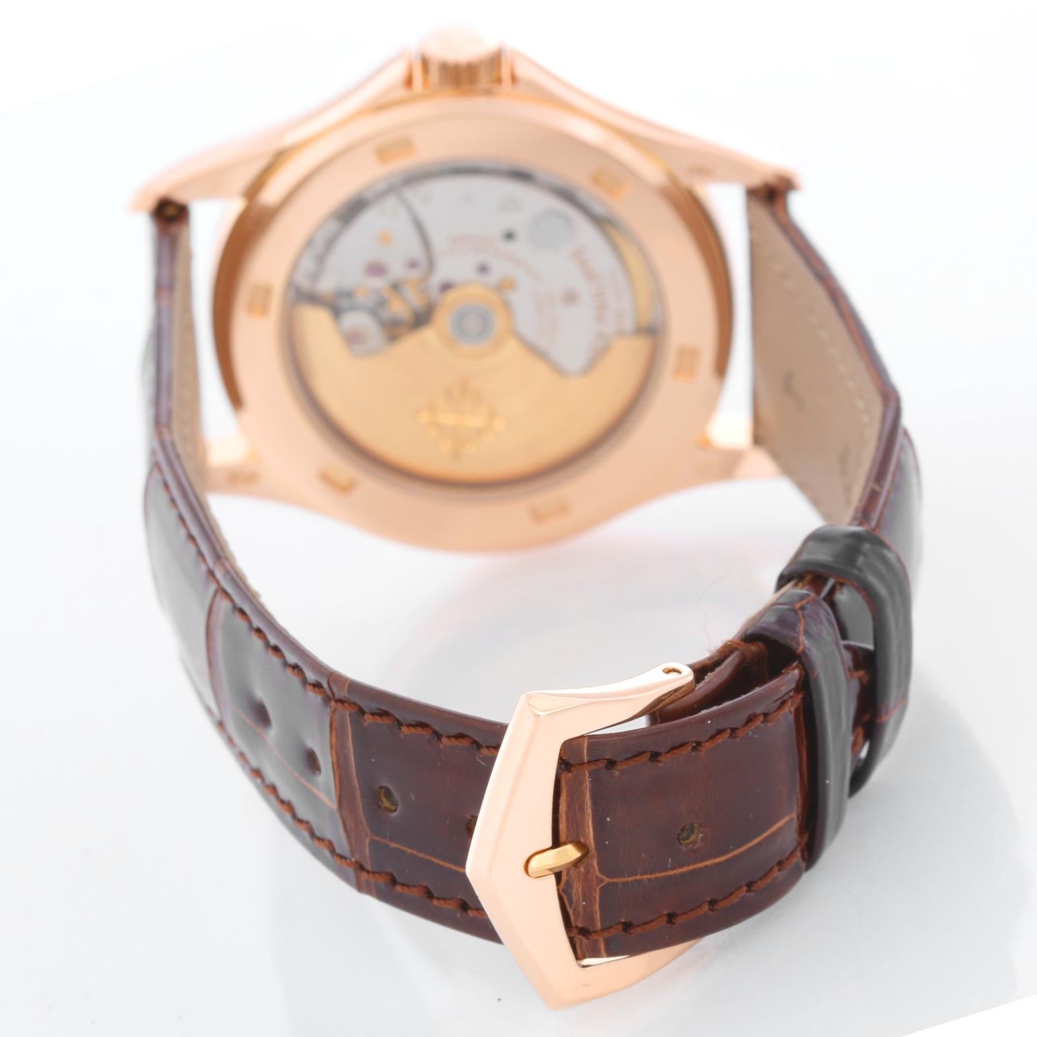 Herrenuhr 315/190 aus 18 Karat Roségold von Patek Philippe Calatrava im Zustand „Hervorragend“ in Dallas, TX