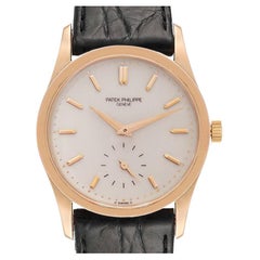 Patek Philippe Calatrava Midsize 18k Rose Gold Manual Winding Watch 3796