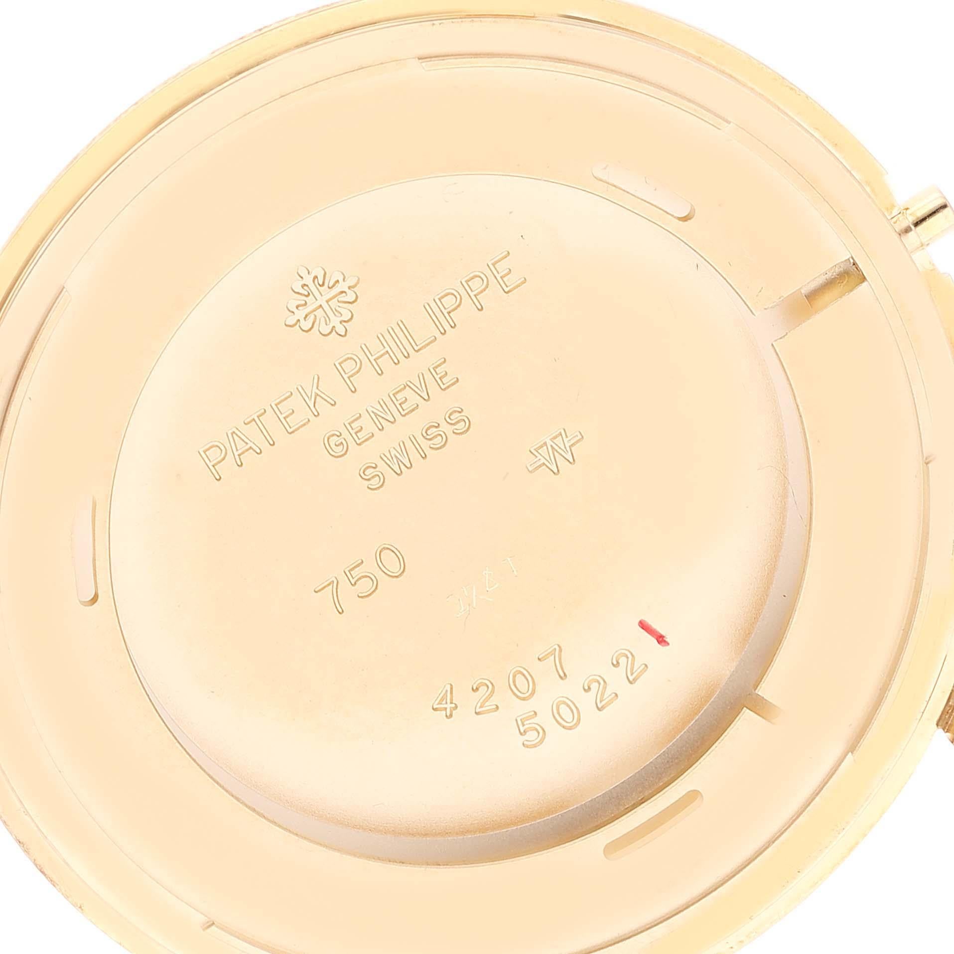 Patek Philippe Calatrava Officer Yellow Gold Mens Watch 5022 In Excellent Condition In Atlanta, GA