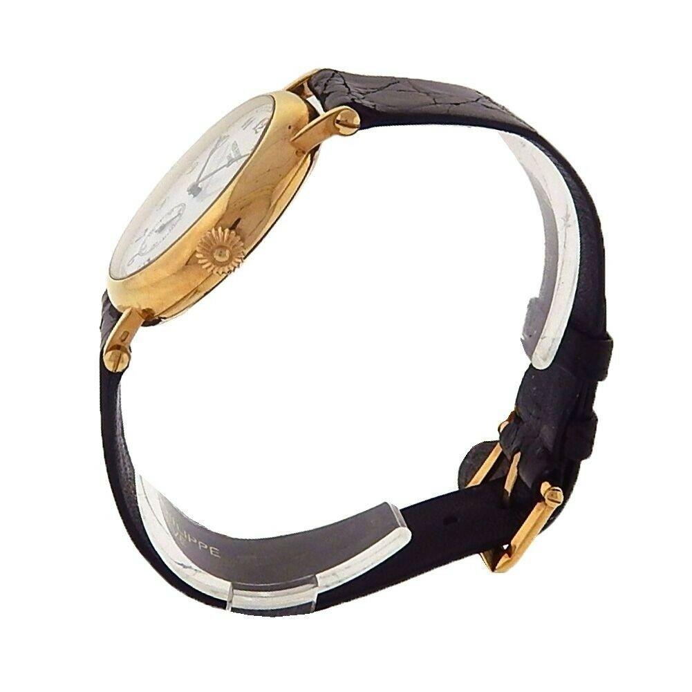 
Brand: Patek Philippe
Band Color: Black
Gender: Men's	
Case Size: Not Specified
MPN: Does Not Apply
Lug Width: 17mm
Features:	Sapphire Crystal, Scratch-Resistant, Swiss Made	
Style: Casual
Movement: Mechanical (Hand-winding)	
Age Group: Adult
Water