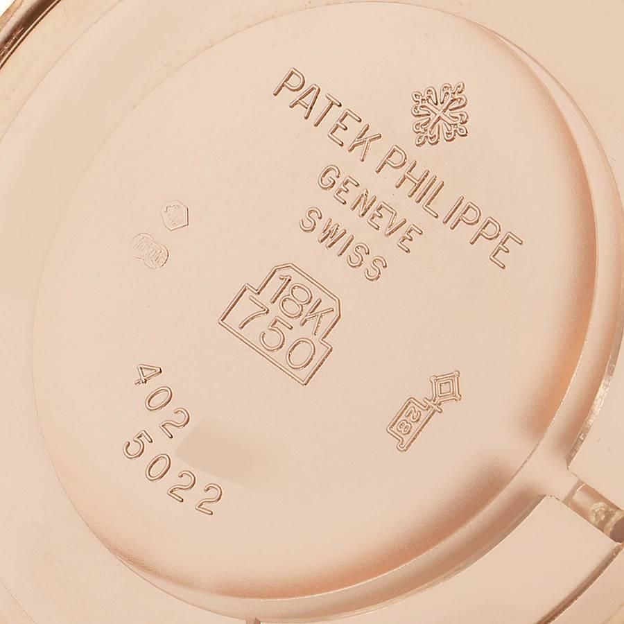 Patek Philippe Calatrava Officier Rose Gold Men's Watch 5022 Box Papers For Sale 1