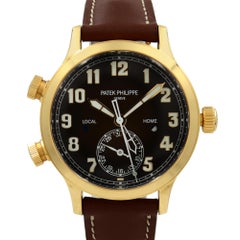 Patek Philippe Calatrava Pilot Travel Time 18K Rose Gold Automatic Watch 7234R