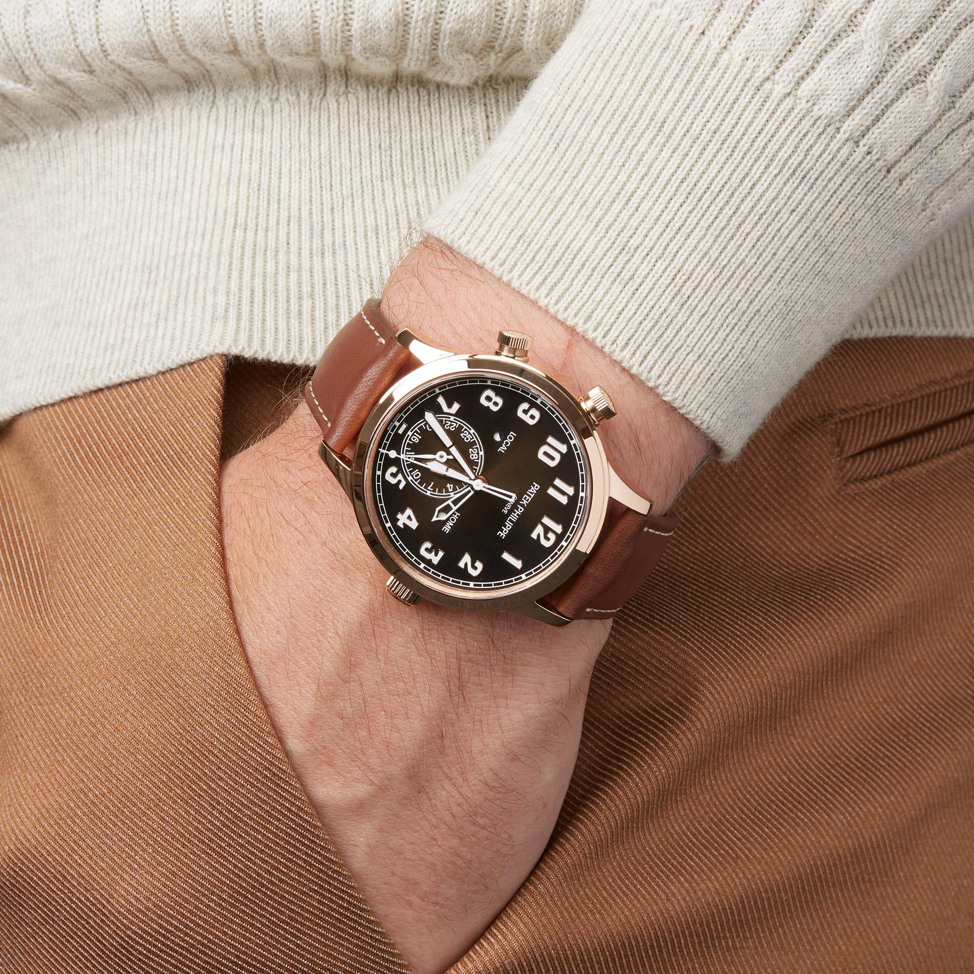 patek pilot rose gold