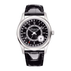 Patek Philippe Calatrava Pointer Date Weißgold Automatik Herrenuhr 6006G-001