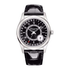 Patek Philippe Calatrava Pointer Date White Gold Automatic Men’s Watch 6006G-001