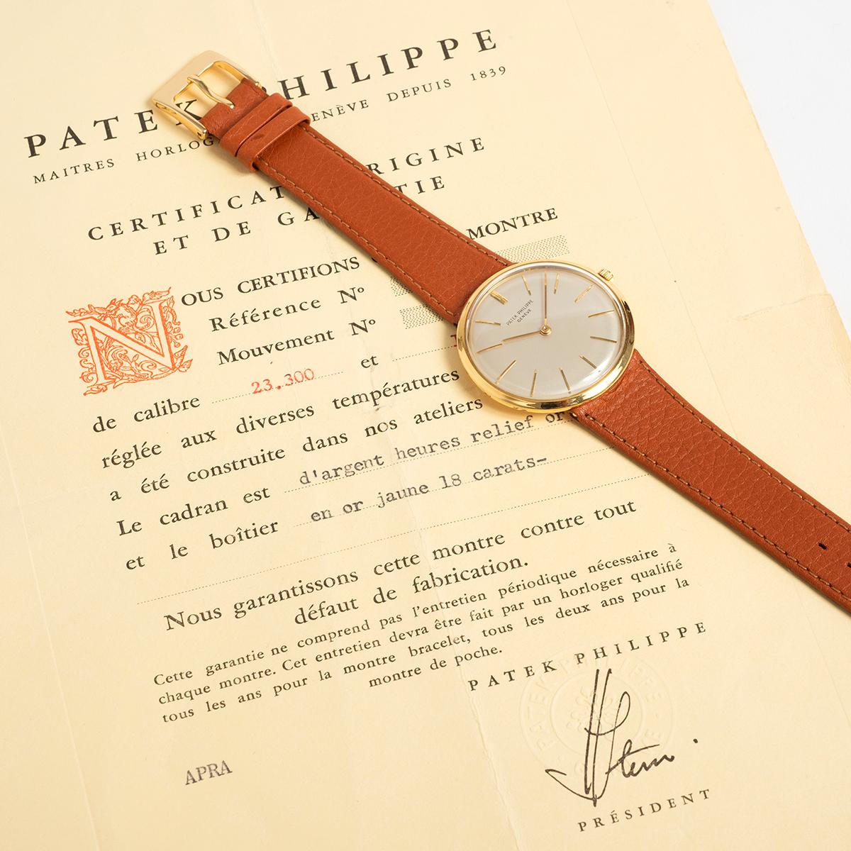 Patek Philippe Calatrava Ref 2591, 18 Karat Gold, wunderbarer Originalzustand 1