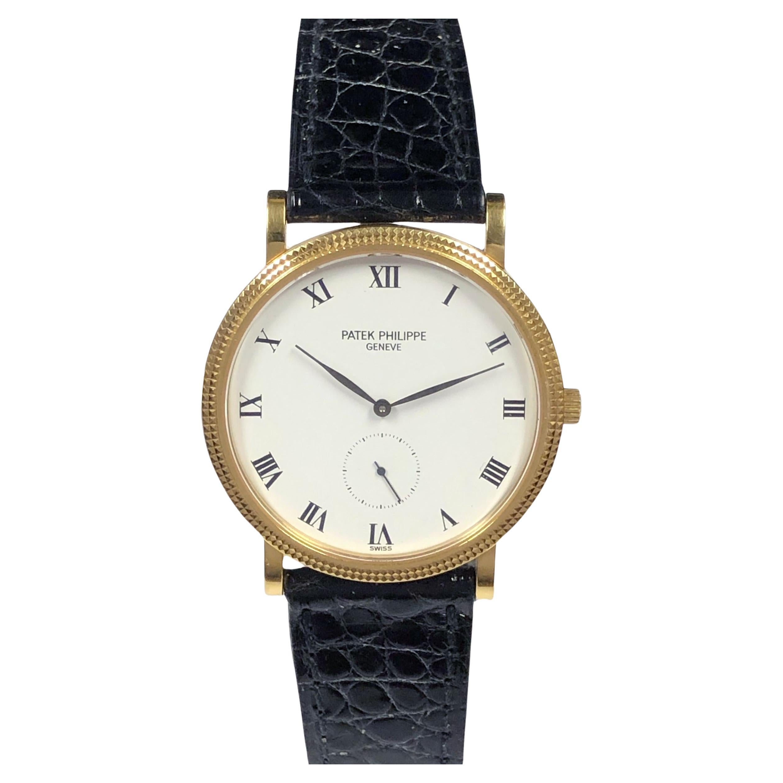 Patek Philippe Calatrava Ref 3919 Yellow Gold Mechanical Wrist Watch