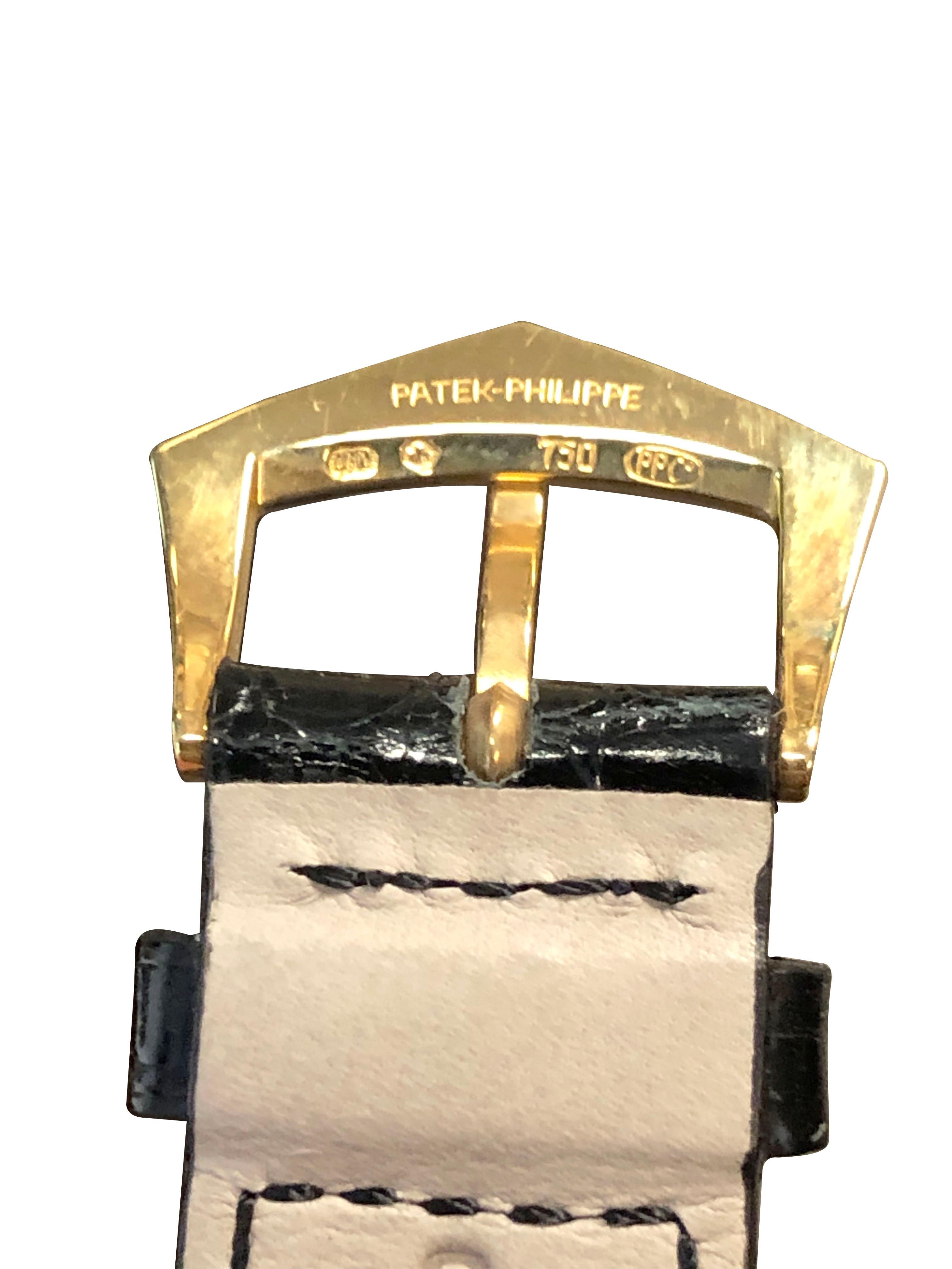 Patek Philippe Calatrava Ref 570 Gelbgold Vintage-Armbanduhr im Angebot 1