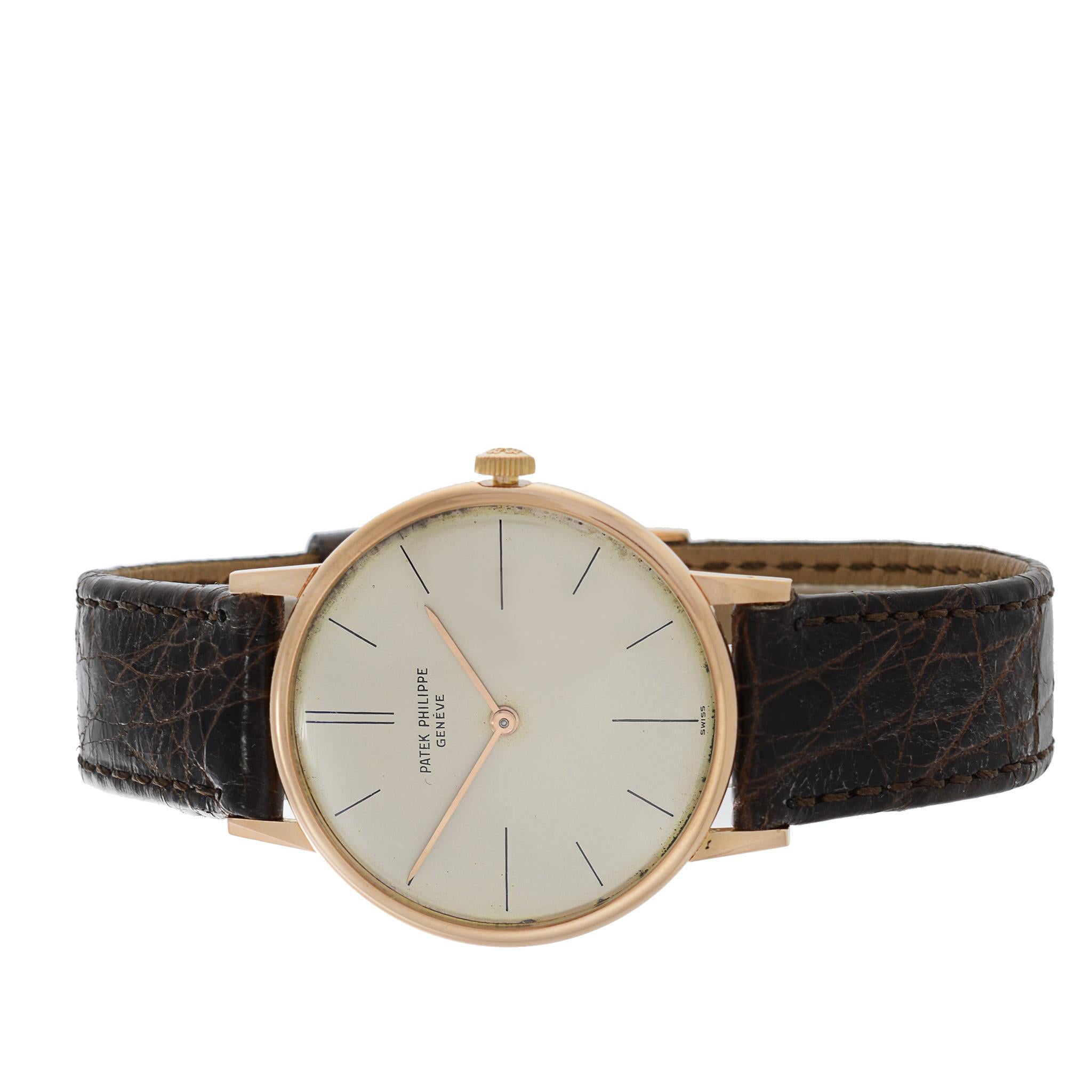 Patek Philippe Calatrava Reference 2592-1 18k Rose Gold 1