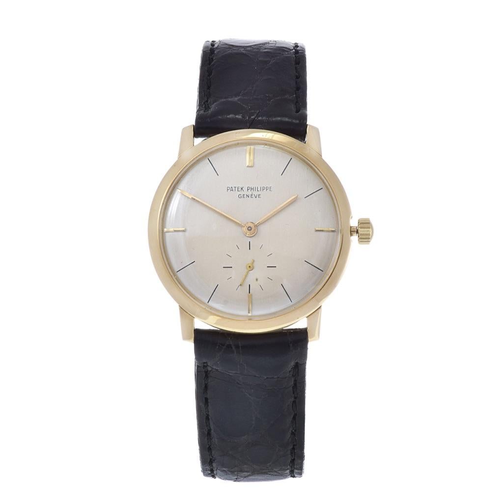 Embodying timeless sophistication, the Patek Philippe Calatrava, with reference number 2596, stands as a testament to impeccable craftsmanship. Produced in 1965, this timepiece remains in very good condition, showing minimal signs of wear. Its 33mm
