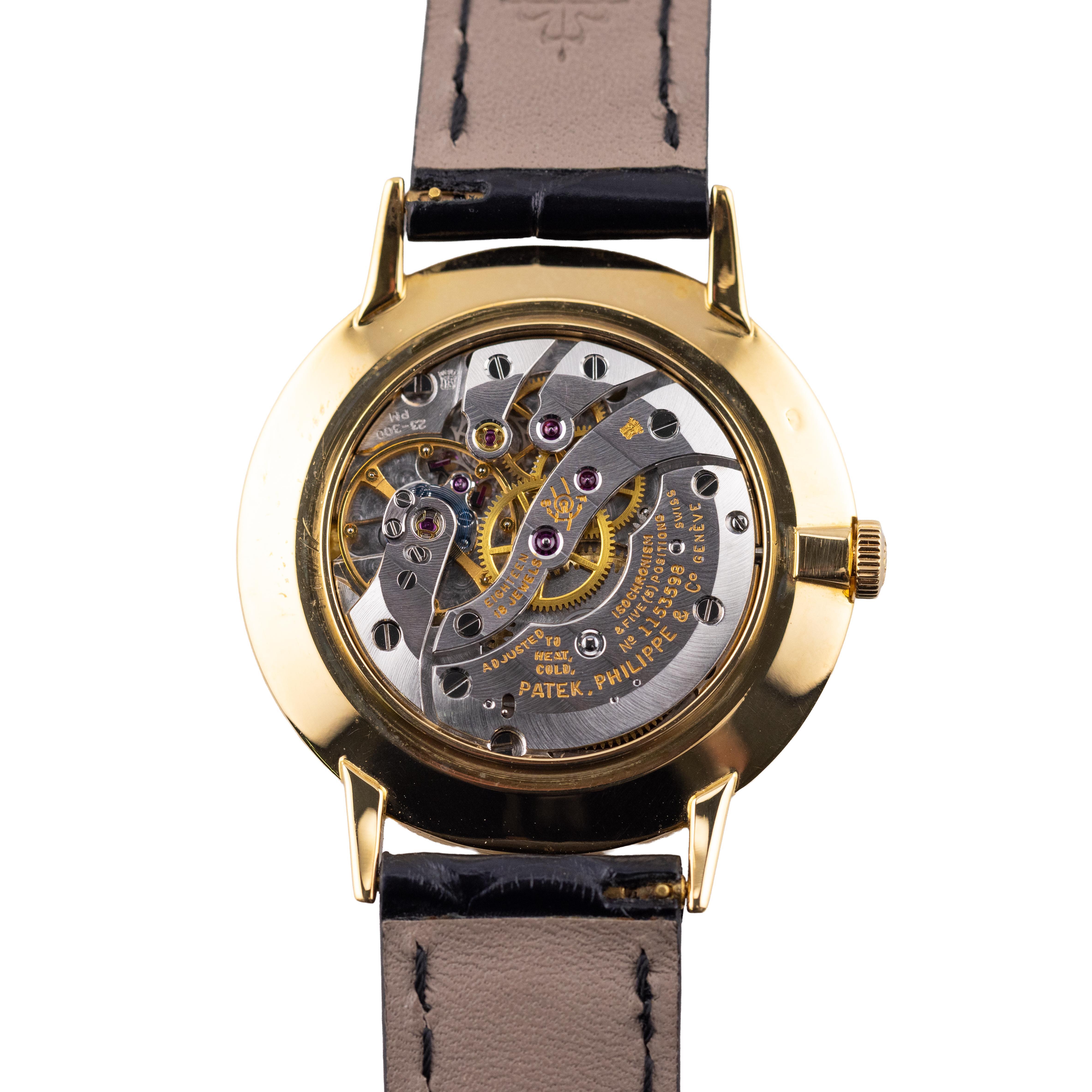 Patek Philippe Calatrava Referenz 3468 Herren 18 Karat Gold Armbanduhr Vintage By im Angebot 2