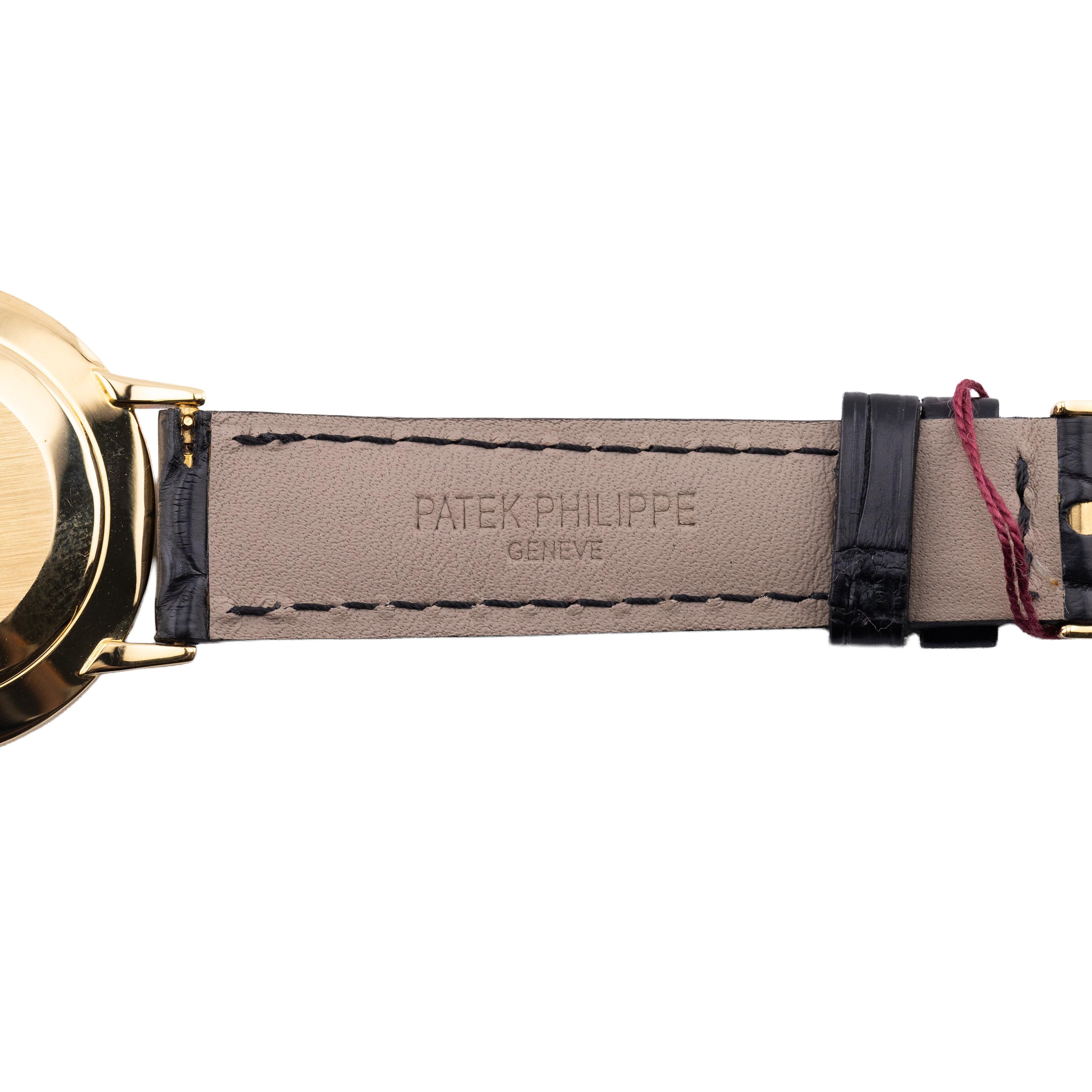 Patek Philippe Calatrava Referenz 3468 Herren 18 Karat Gold Armbanduhr Vintage By im Angebot 5