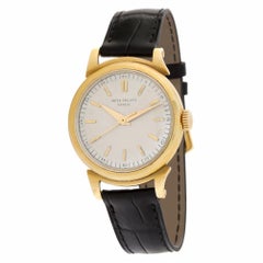 Patek Philippe Calatrava ""Riccio" or "Fernandel"" 1491 18 Karat Silver Dial mm