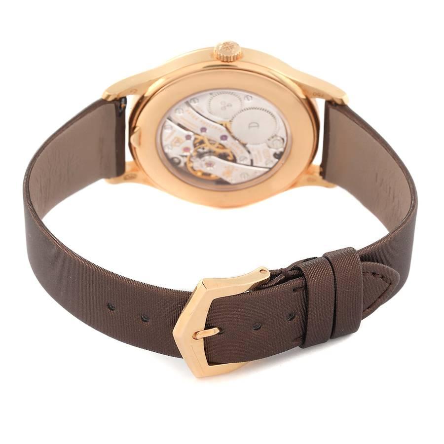 Patek Philippe Calatrava Rose Gold Brown Dial Ladies Watch 4897R For Sale 1