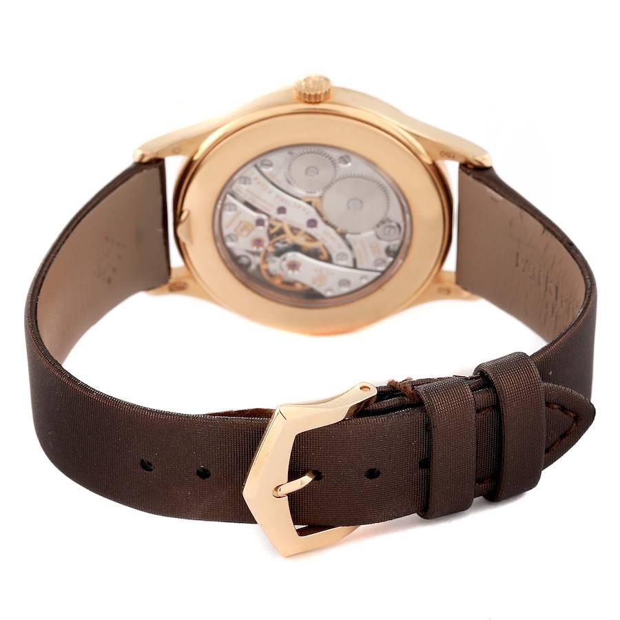Patek Philippe Calatrava Rose Gold Brown Dial Ladies Watch 4897R 3