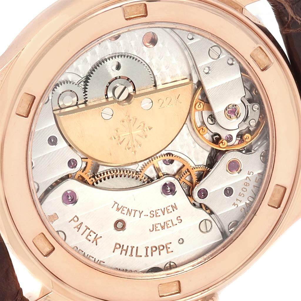 Patek Philippe Calatrava Rose Gold Silver Dial Automatic Watch 5026R 2