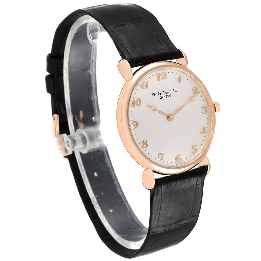 Patek Philippe Calatrava Roségold Vintage Unisex-Uhr 3820 im Zustand „Hervorragend“ im Angebot in Atlanta, GA