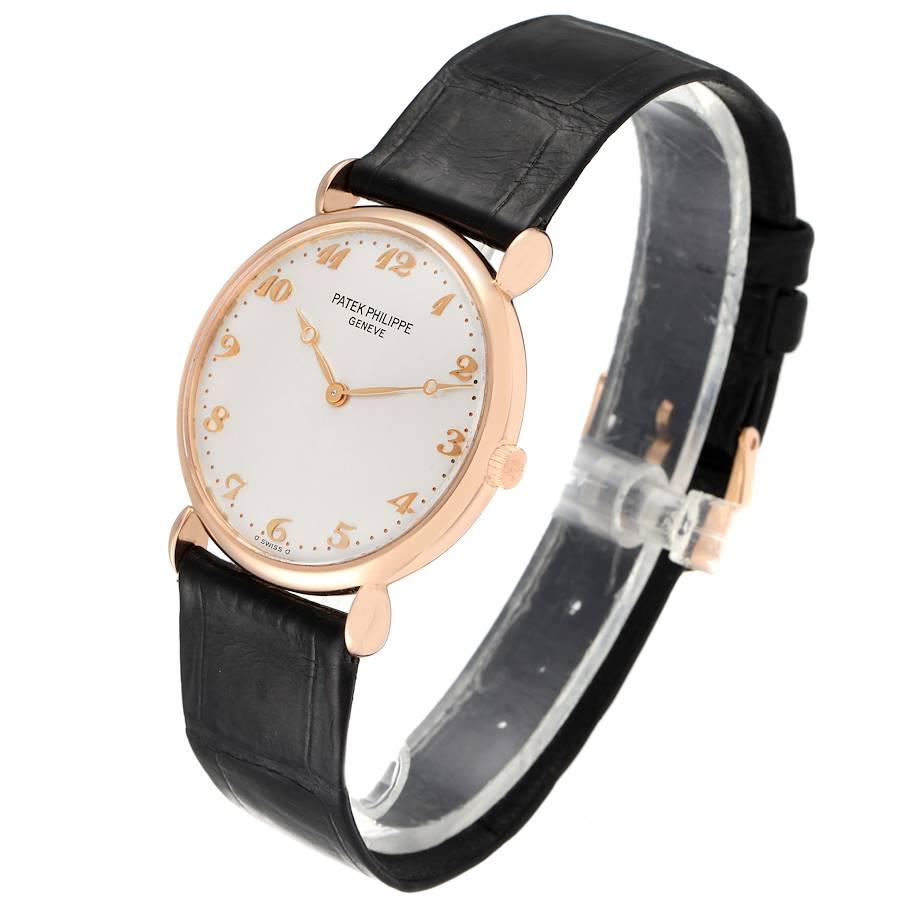 Patek Philippe Calatrava Roségold Vintage Unisex-Uhr 3820 Herren im Angebot