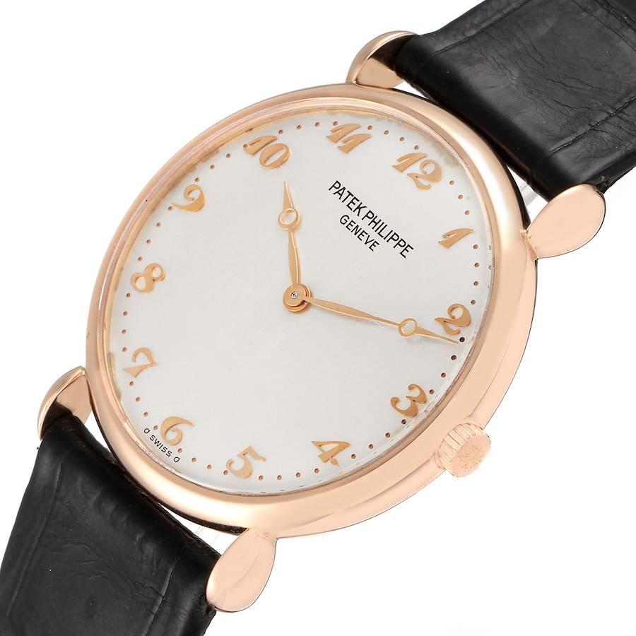 Patek Philippe Calatrava Roségold Vintage Unisex-Uhr 3820 im Angebot 1