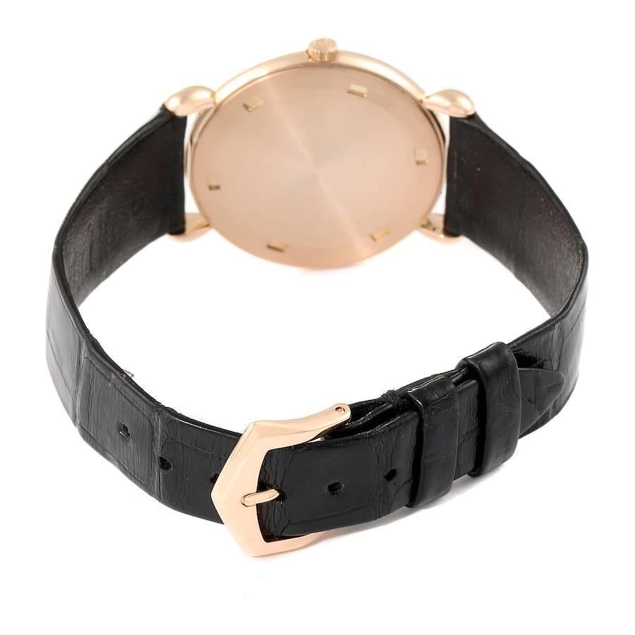 Patek Philippe Calatrava Roségold Vintage Unisex-Uhr 3820 im Angebot 4