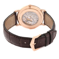 Patek Philippe Calatrava Rose Gold White Dial Mens Watch 5116