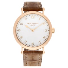 Used Patek Philippe Calatrava Thin 18kt Rose Gold Automatic Ladies Watch 7200R-001