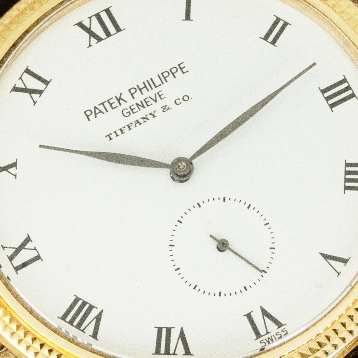 Patek Philippe Calatrava Tiffany & Co. Porcelaine Dial 3919J-001 Herren im Angebot