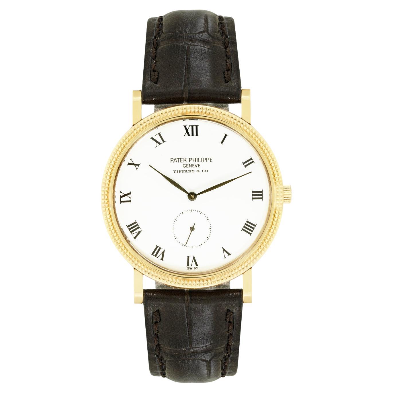 Patek Philippe Calatrava Tiffany & Co. Porcelaine Dial 3919J-001