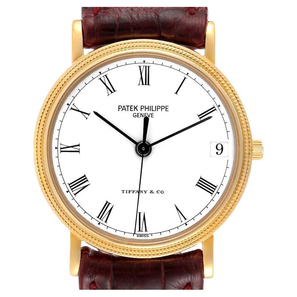 Patek Philippe Calatrava Tiffany Yellow Gold Automatic Mens Watch 3802