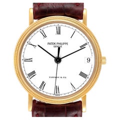 Patek Philippe Calatrava Tiffany Yellow Gold Automatic Mens Watch 3802