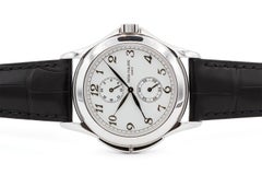 Patek Philippe Calatrava Travel Time 18k White Gold 5134G Factory Serviced
