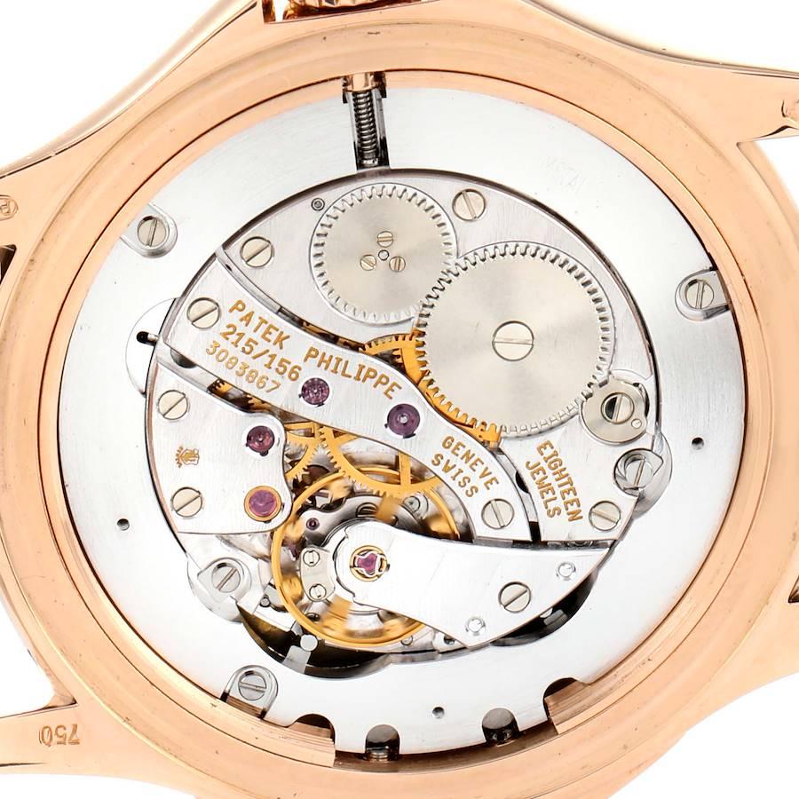 Men's Patek Philippe Calatrava Travel Time Rose Gold White Dial Mens Watch 5134