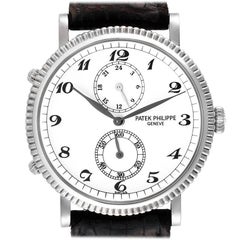 Patek Philippe Calatrava Travel Time White Gold Mens Watch 5034 Box Papers