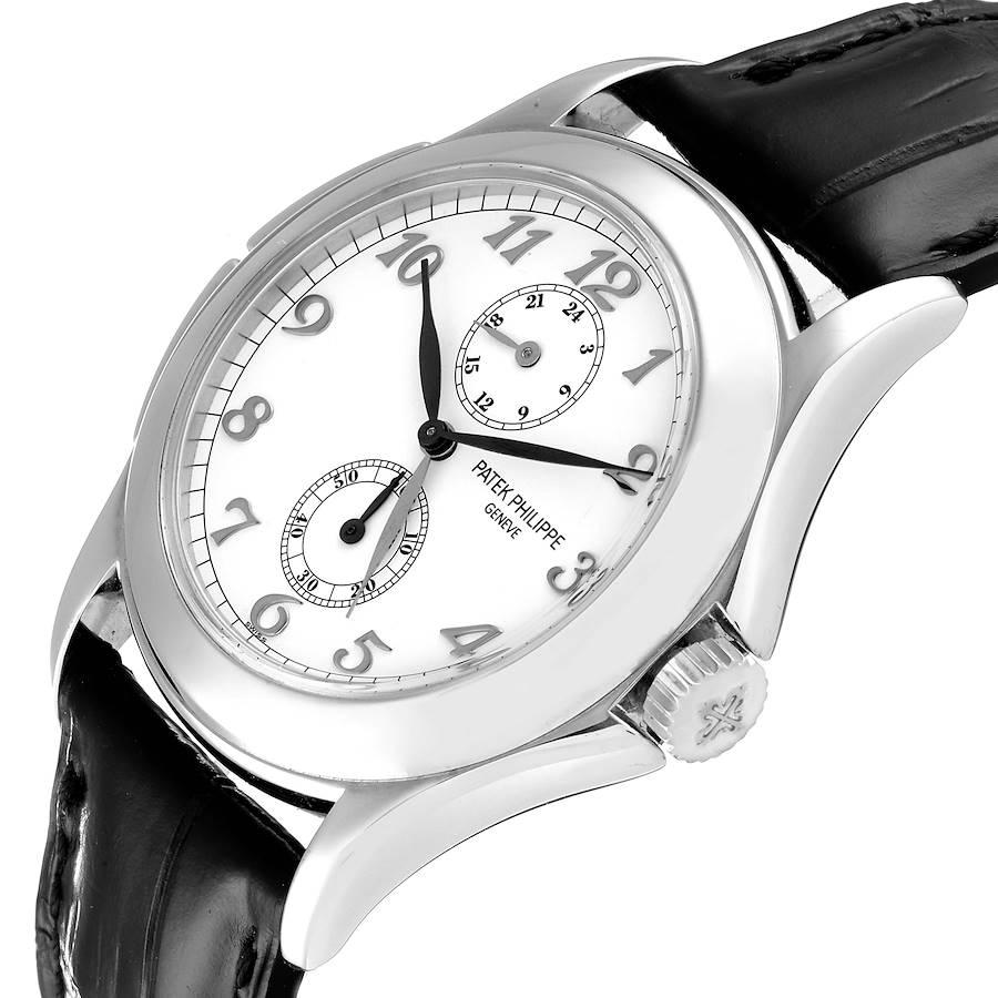 Patek Philippe Calatrava Travel Time White Gold Mens Watch 5134 For Sale 1