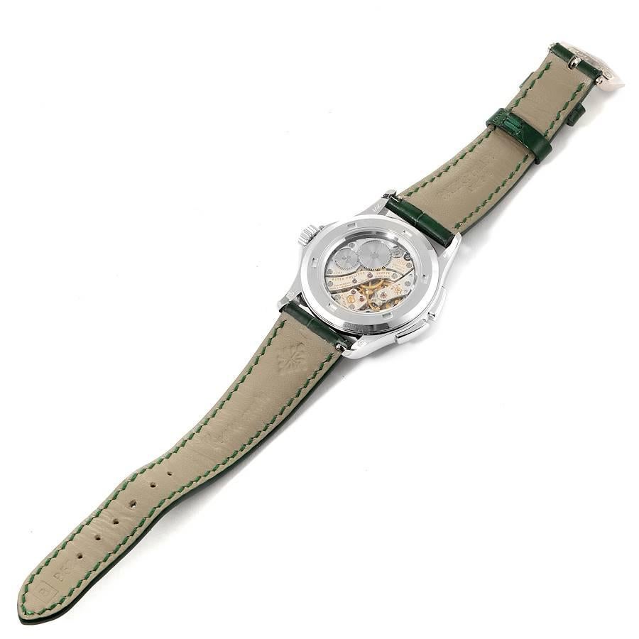 Patek Philippe Calatrava Travel Time White Gold MOP Diamond Watch 4934 Papers 2