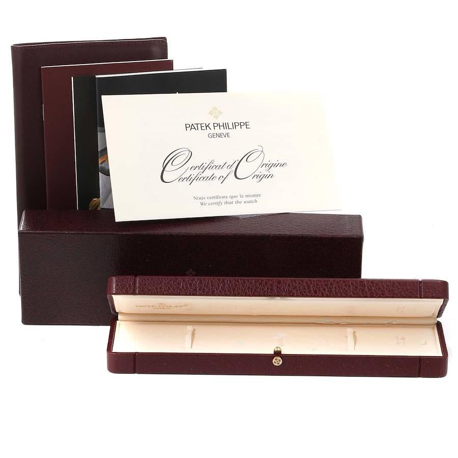 Gelbgold-Herrenuhr 5034 von Patek Philippe Calatrava mit Boxpapieren im Angebot 9
