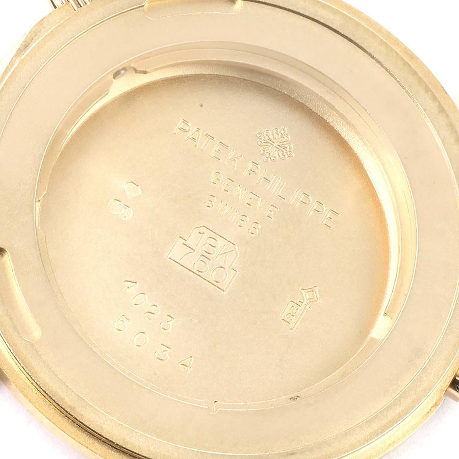 Gelbgold-Herrenuhr 5034 von Patek Philippe Calatrava mit Boxpapieren im Angebot 4