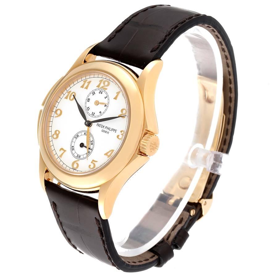 Men's Patek Philippe Calatrava Travel Time Yellow Gold Mens Watch 5134